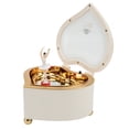 thumbnail image 3 of Lishi Exquisite Heart Shaped Mini Music Box - White Dancing Girl, Alice Song - Perfect Gift, 3 of 20