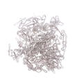 thumbnail image 1 of 100 Crochets de Rideaux en Métal Accessoires de Rideaux Ruban d'En-tête de Rideaux en Métal (Argent), 1 of 9