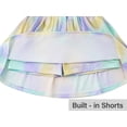 thumbnail image 6 of Cooltree Girl Summer Skort - Kids Skirt with Yellow-Purple Gradient & Floral Print & Built-in Safety Shorts Size 14, 6 of 7