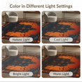 thumbnail image 7 of ODIKA 8'x10' Washable Area Rug Durable, Non-Slip Mansion Spooky Bats Gothic Skull Motif Halloween Eerie Haunted Playful for Living Room, Under Sectional, Family, 7 of 7