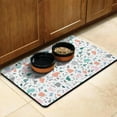 thumbnail image 3 of Dog Food Mat for Pet Dog Food Mat, Dog Mat for Food and Water, Pet Dog Cat Bowl Mat, Non-Slip Super Absorbent Feeding Mat with Abstract Colorful Block,17inx30in, 3 of 7