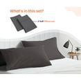 thumbnail image 3 of SGI Pillow Case Dark Gray Solid 600 TC Body PillowCase 2 Piece, 3 of 5