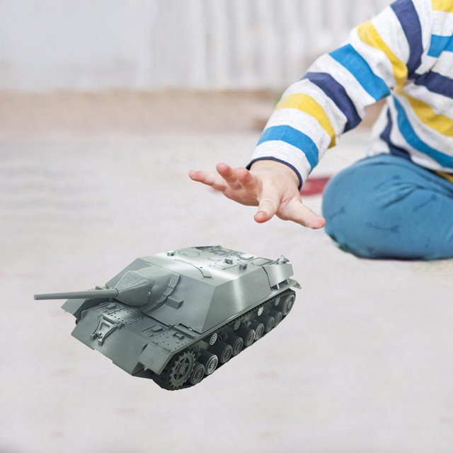 Modelo de 1/72 Yotijar Kit de construcción Vehículo cisterna para niños y adultos gris