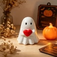 thumbnail image 5 of Halloween Decorations Ghost Ornament, Multicolor Resin Cute Ghost with Eerie Design for Mantel Shelf Or Porch, Reusable Spooky Home Decoration, 5 of 6