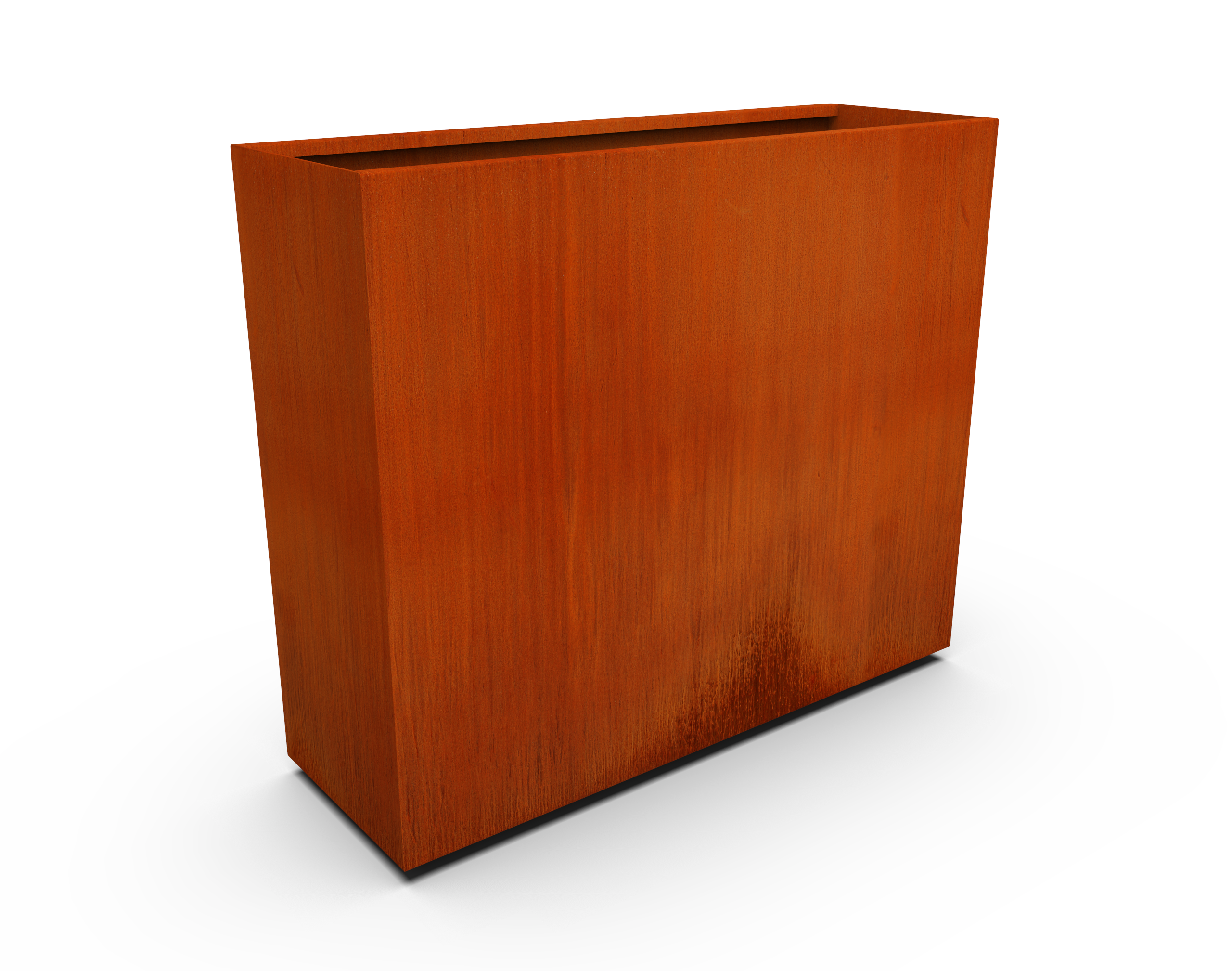 PLANTERCRAFT Corten Steel metal planter box, Rectangular sizes, Modern garden steel planters For