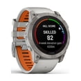 thumbnail image 3 of fenix 7X Pro Sapph Sol Ti w/Gray/Orange Band Garmin fenix 7X Pro, 3 of 9