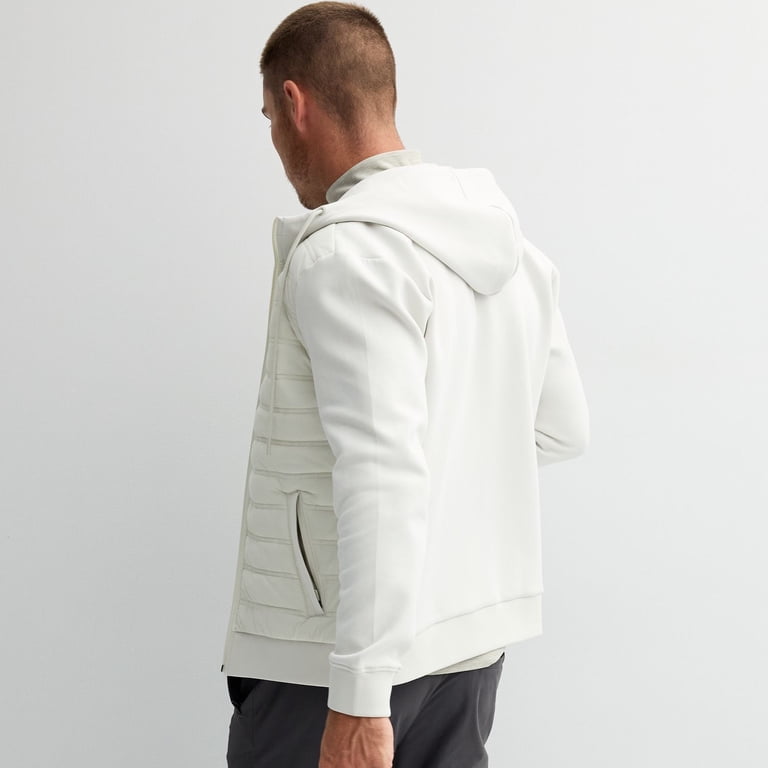 Flex with me白パーカー Men's FLX Mixed Media Jacket Color: Mineral Black Size: XL
