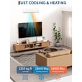 thumbnail image 2 of 18000 BTU Mini Split AC/Heater, 19 SEER2 Inverter, 230V, Cools Up to 1250 Sq.Ft, Ductless, Alexa Compatible, White, 2 of 7