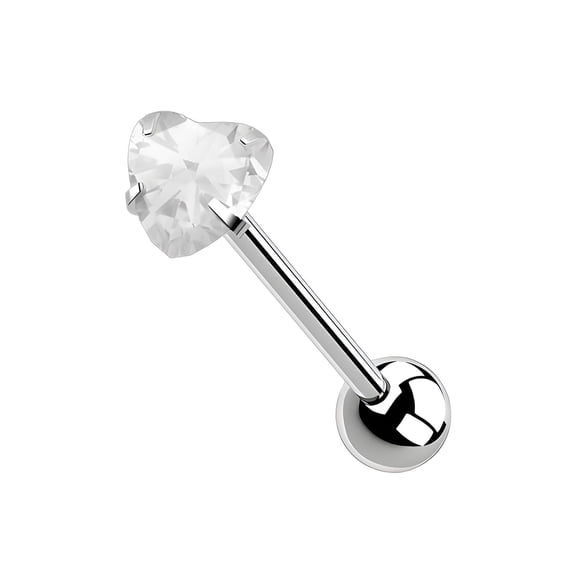 DESIGNICE 2026 New Tongue Rings,Crisp Shape and Polished Highlights Piercing Jewelry,Refined Finish and Smooth Glide Body Jewelry for Women,White