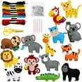 thumbnail image 2 of Felt Sewing Craft Kit  Animal Sewing Craft Kit for Kids DIY Sewing Felt Animals Fun Crafts Educational Sewing Kit for Beginner Children Kids Boys and Girls, 2 of 7