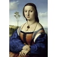 thumbnail image 2 of Raphael 23x32 Black Ornate Wood Framed with Double Matting Museum Art Print Titled - Portrait of Maddalena Strozzi Doni, 2 of 4
