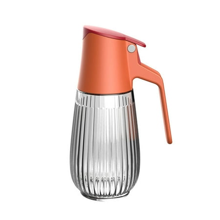 

Large Capacity Oil Bottle - Good Sealing - Leakproof - Food Grade - Ergonomic Handle - Detachable - Auto Flip Automatic Oil Dispenser - Kitchen Supplies