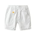 thumbnail image 2 of LYMAYTER Toddler Baby Boys Summer Cargo Cotton Shorts Kids Casual Cotton Jogger Pants Baby Solid Color Pull-On Active Shorts with Pocket 1-8Y, 2 of 11