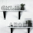 thumbnail image 2 of Clear Texture Alphabet Figurine Minimalist Design Wrought Iron Three-dimensional Universal Alphabet Adornment Home Decor, 2 of 8