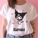 thumbnail image 3 of Camiseta Kawaii Kuromi de los 90 para mujer, remera de dibujos animados divertida, camiseta de Manga, camiseta estampada Y2k, ropa de calle, camisetas Grunge para mujer, 3 of 5