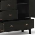 thumbnail image 2 of Simpli Home Redmond Medium Storage Cabinet in Hickory Brown, 2 of 11