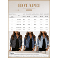 thumbnail image 6 of HOTAPEI Ripped Jean Jacket for Women Fashion Cropped Jacket Button Frayed Distressed Denim Jackets With Pocket, 6 of 7