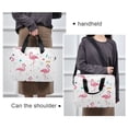 thumbnail image 6 of 16" Laptop Briefcase for Work Travel Laptop Shoulder Bag Carrying Handbag Laptop Case Cute Flamingo Pattern, 6 of 8