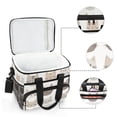 thumbnail image 6 of FORMRS Insulated Cooler Bag 24 Cans Capacity Soft Leakproof Lunch Box with Side Pockets, Light Gray Cat Pattern, 6 of 7