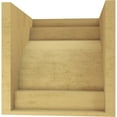 thumbnail image 4 of 12"W x 12"D x 12"H Wide Mediterranean Rough Cedar Woodgrain TimberThane Corbel, Primed Tan, 4 of 6