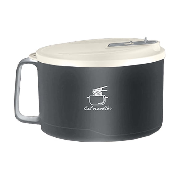 Boîte à Lunch en Acier Inoxydable, Cadeaux pour Cuisiniers Bol Instantané en Acier Inoxydable Adapté pour Dortoir Étudiant Pique-Nique Camping Peut Tre Égoutté Grand Bol à Riz avec Couvercle Boîte à Lunch Cadeau
