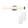 thumbnail image 1 of Globe Electric 24" Black Dimmable Color Adjustable LED Integrated Vanity Light with Dimmer Remote, Modern Style, 1 of 9