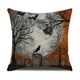 thumbnail image 1 of Advancent Funda de almohada decorativa, decoración de Halloween, funda de almohada acogedora con patrón de calabaza, funda de cojín cuadrada para sofá, Decoración del hogar cinco SXYM42 Advancent HA060851-05B, 1 of 6