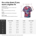 thumbnail image 7 of Wukai Tropical Leaves Men's Casual Short-Sleeve Button Down Shirt - Lightweight Summer Dress Shirt for Daily Wear-Large, 7 of 7