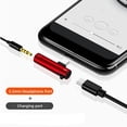 thumbnail image 2 of 2X Divisor de Adaptador Tipo C 2 en 1 para una Conector de Carga de Auriculares de Audio de 3,5 mm Conector de Cable Auxiliar para Auriculares-A, 2 of 5