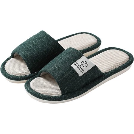 

Indoor Casual Slippers Home Memory Foam Plush Slipper Shoes with Rubber Soles Open Toe House Slippers Indoor Shoes for Bedroom