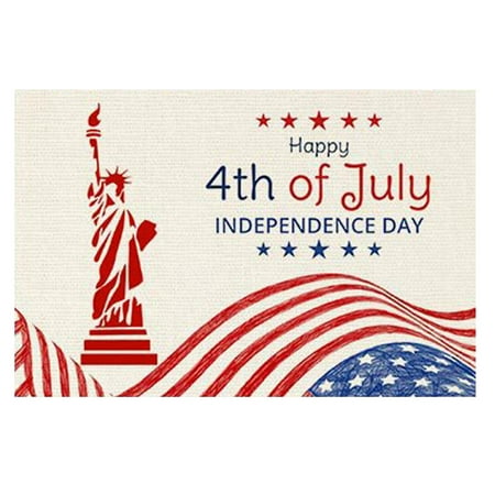 

Wozhidaoke valentines day decor Star Placemats American Flag ative Placemats Dinner Parties home valentines day gifts