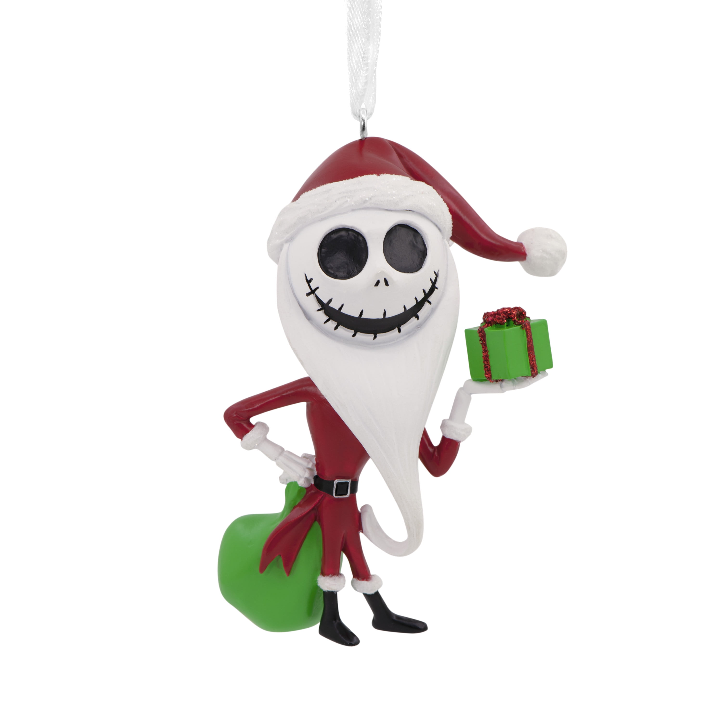 Santa Hat Skull Bead for Necklace Bracelet Christmas Skull Bauble Resin 3D Print