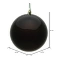 thumbnail image 2 of Vickerman 4.75" Chocolate Candy Ball Ornament, 4 per Bag, 2 of 5