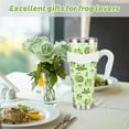 thumbnail image 6 of Frog 40oz Tumbler with Handle and Straw, Cute Strawberry Cup Coffee Mug Stainless Steel Insulated Water Bottle, Green Frog Gifts for Women Girl Birthday Christmas, 6 of 6