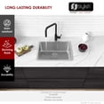 thumbnail image 5 of Stylish Dual Mount 20 ½" Stainless Steel Single Bowl Kitchen Sink with Strainer S-408T, 5 of 12