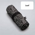 thumbnail image 4 of 1Pack 36/48/72 Slots Colored Pencil Wrap Pencils Roll Holder Coloring Pencils Organizer Holder Colored Pen Paint Brush Storage Pouch Portable for Artist Student (Black leaf Ocean, 48 Slots), 4 of 6