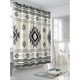 thumbnail image 3 of Fsddascl Boho Aztec Shower Curtain Set - 72" x 78" Washable Bathtub Curtain with 12 Hooks, Southwest Ethnic Geometric Farmhouse Art Waterproof Fabric Stall Shower Curtains for Bathroom/Bathtub, 3 of 6