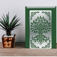 thumbnail image 6 of BENECREAT 4PCS 4x7 Inch Tree of Life Metal Stencils Templates Art Craft Stencils for Wood Carving, Drawings, Woodburning, Engraving, Scrapbooking Project, 6 of 9