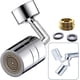 thumbnail image 1 of Grifo universal con filtro contra salpicaduras, grifo giratorio ALHX de 720 grados, filtro de red de 4 capas, diseño a prueba de fugas con doble junta tórica, espuma enriquecida con oxígeno a prueba, 1 of 7