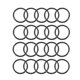 thumbnail image 1 of Junta tórica de aceite de goma de 23 mm x 19 mm x 2 mm, 20 piezas, color negro, 1 of 5