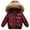 Wine, variant on KAUOD Toddler Leather Parka Coats Winter Padded Waterproof Puffer Jackets Kids Boys Quilted Insulated down Outwear Clothes
