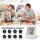 thumbnail image 3 of Termómetro digital para habitación, higrómetro para interiores, termómetro preciso, medidor de humedad con sensor de temperatura y humedad e indicador de confort con icono de cara, color blanco, 3 of 4