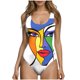 thumbnail image 3 of TaTaai Strappy Backless Floral Swimsuit, Women's High Cut Bikini with Non-Wired Removable Bra, Great for Pool Parties and Beach Getaways Gift, 3 of 6
