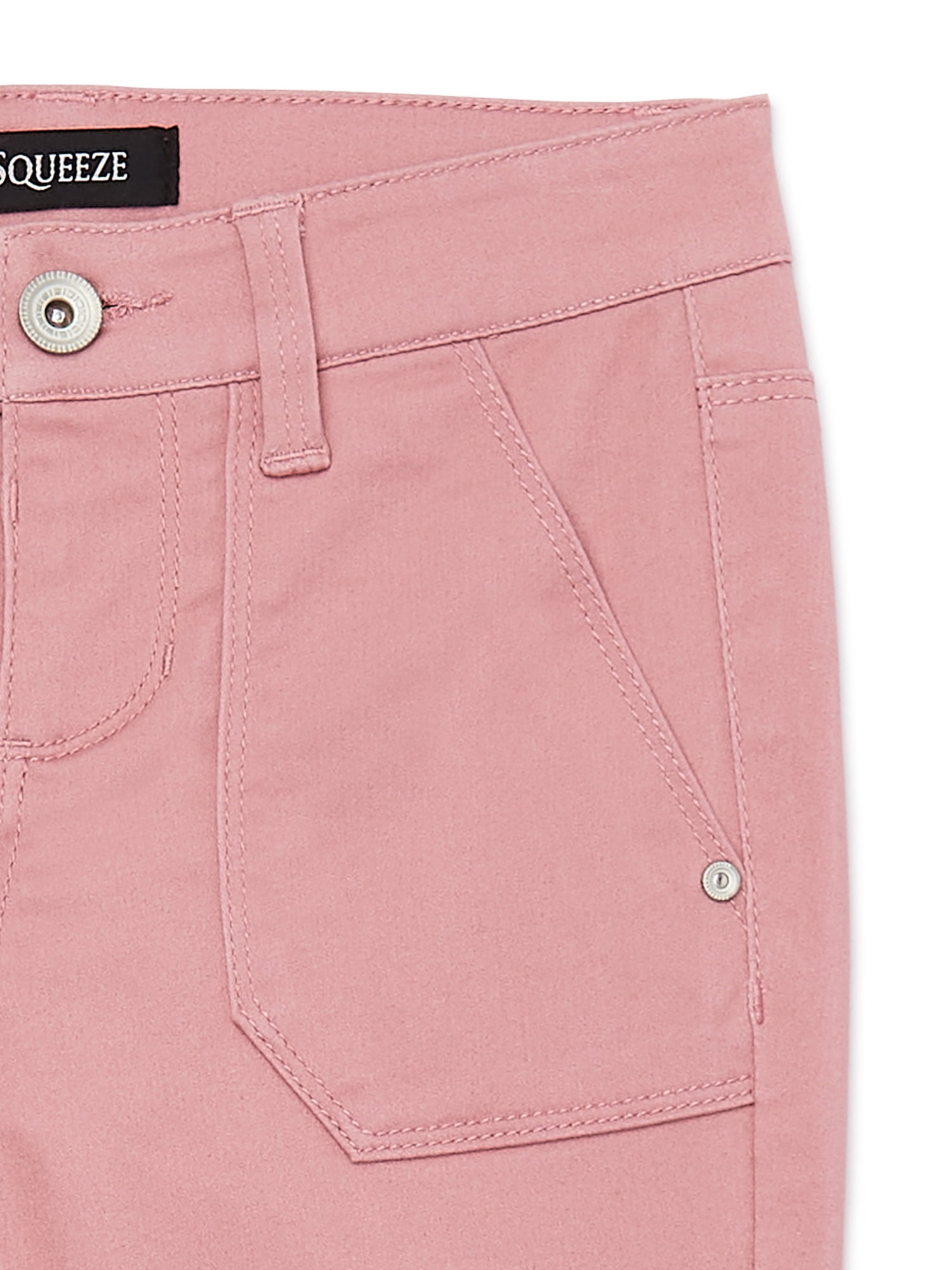 Squeeze Girls Sateen Pants with Utility Pockets, Sizes 7-12