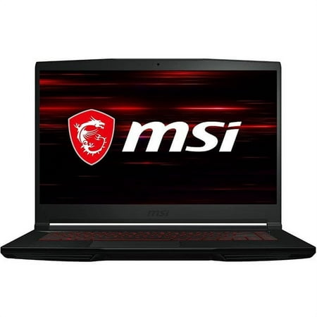 MSI 15.6" FHD Gaming Laptop, Intel Core i5-10200H, 8GB RAM, NVIDIA GeForce GTX 1650, 256GB SSD, Windows 10, Black, GF63035