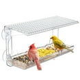 thumbnail image 3 of Window Bird Feeder for Outdoors, Clear Bird Feeders Window Mounted with Strong Suction Cups, Transparent Bird, 3 of 7
