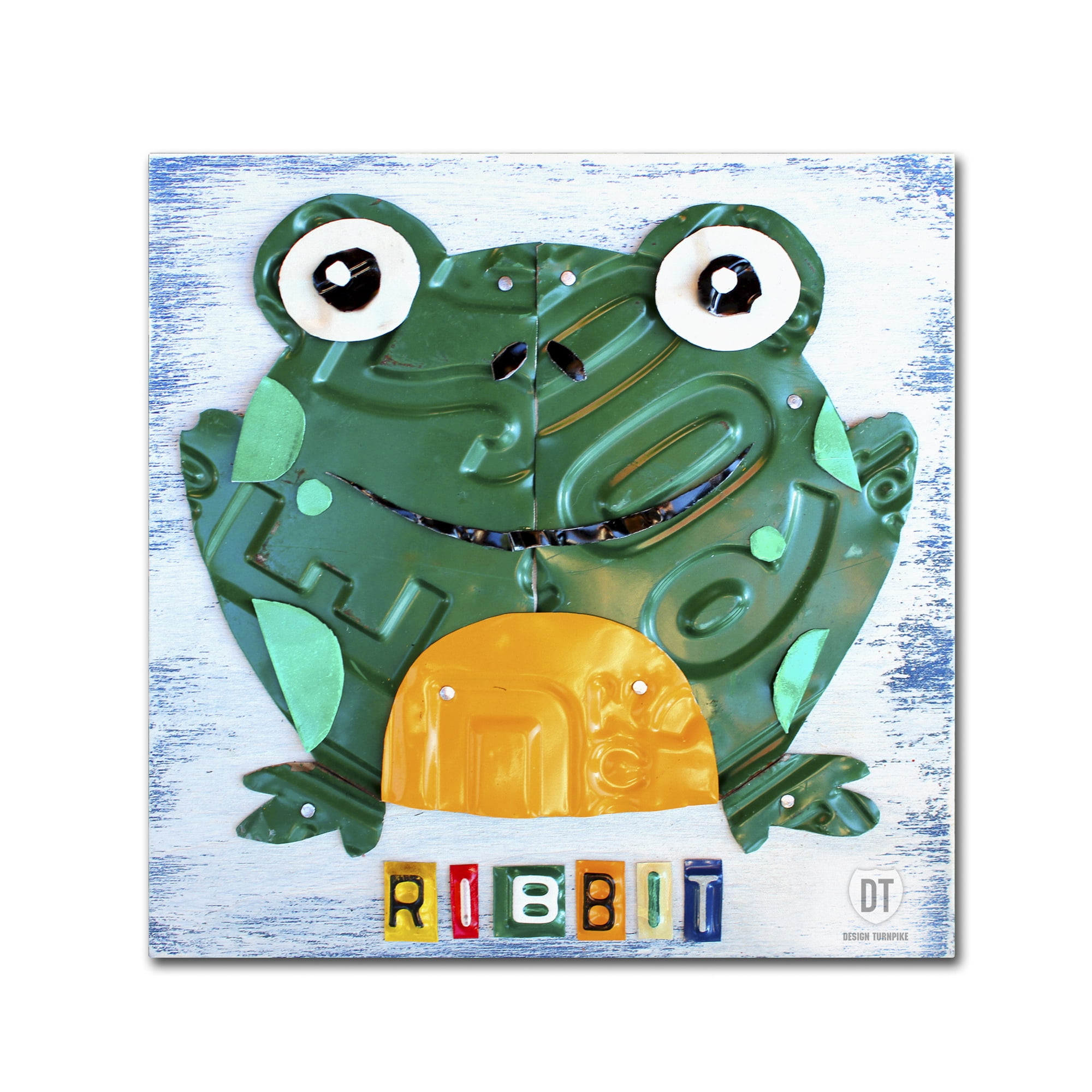 Trademark Fine Art 'Ribbit the Frog' Canvas Art by Design Turnpike