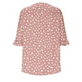 thumbnail image 6 of Gfyviroh Womens Pullover Tops Print Trendy 3/4 Sleeve Tops Loose V Neck Casual Comfortable T-shirts, 6 of 6