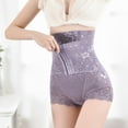 thumbnail image 2 of Elainilye Fashion Womens Shapewear Tummy Control, Butt Lifting Shapewear Zipper Butt Lift Yoga Body Shaping Pants,Purple, 2 of 9