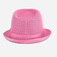 thumbnail image 5 of QASIEATN Classic Fit Bucket Hats for Women Summer Breathable Mesh Hat Outdoor Sun Hat British Jazz Hat Trendy Hat Sun Hat Fall Fashion Accessories, 5 of 8
